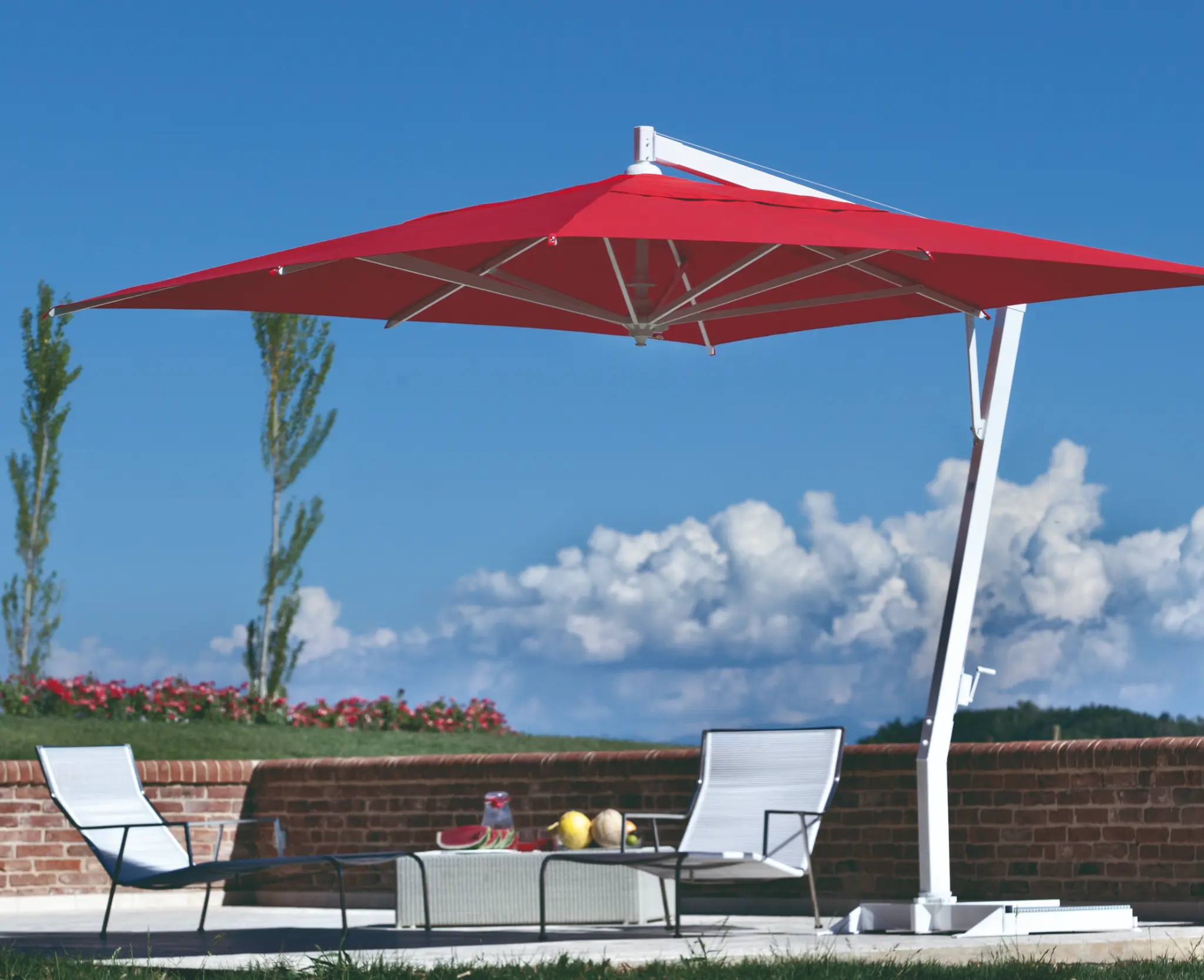 FIM Capri P19 10x13 ft rectangular cantilever umbrella