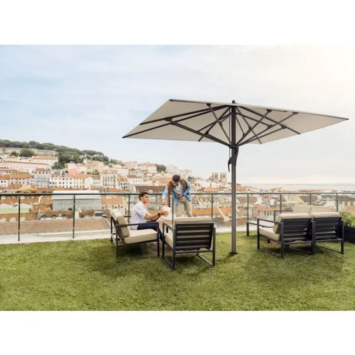 Centre Pole Parasols — premium residential shade
