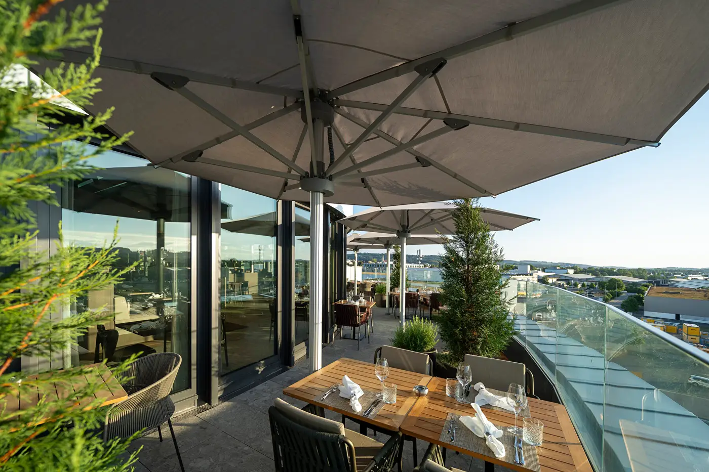 Rooftop Restaurant Attica — Glatz Palazzo Noblesse installation photo 4